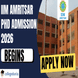 IIM Amritsar Begins PhD Admission 2026; Apply now @iimamritsar.ac.in